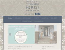 Tablet Screenshot of chambershouse.org